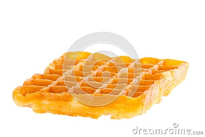 Freshly baked waffle brightened Stock Photo