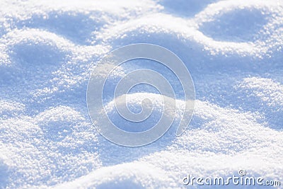 Freshly fallen fluffy snow as a background Stock Photo