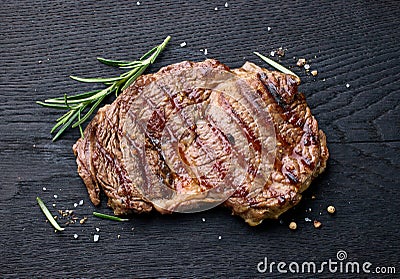 freshly grilled beef entrecote steak Stock Photo