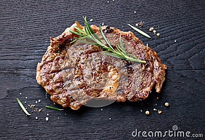 freshly grilled beef entrecote steak Stock Photo