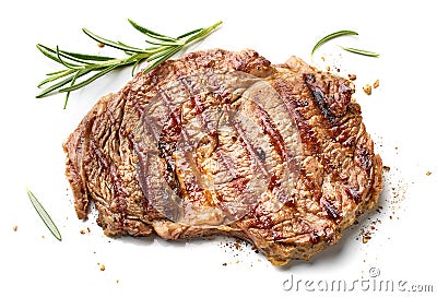 freshly grilled beef entrecote steak Stock Photo