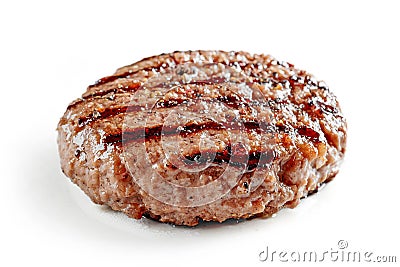 Freshly grilled burger meat Stock Photo