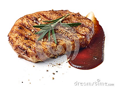 freshly grilled steak Stock Photo