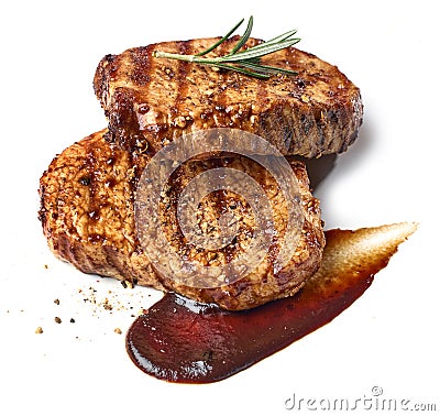 freshly grilled steak Stock Photo
