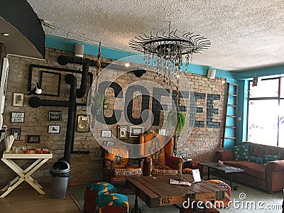 Freshly ground coffee shop Harare Zimbabwe Editorial Stock Photo