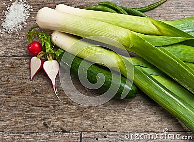 Close up of freshly picked vegetables Stock Photo