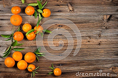 Freshly picked tangerine fruits. Stock Photo