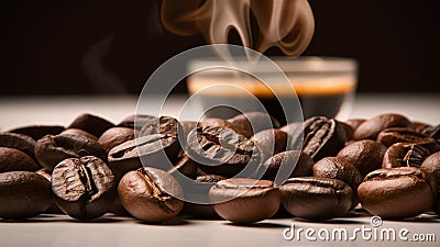 freshly roasted coffee beans Stock Photo