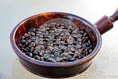 Freshly roster Ethiopian coffee Stock Photo