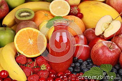 Freshly squeezed juice Stock Photo