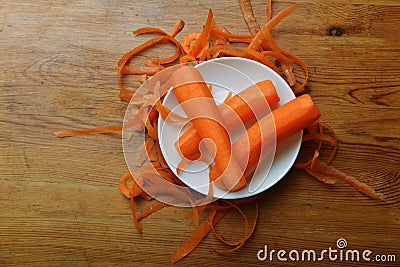 Washed carrots Stock Photo