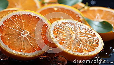 Freshness of citrus fruit, nature juicy, vibrant, healthy eating delight generated by AI Stock Photo