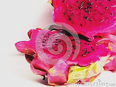 Freshness of dragon fruit Stock Photo