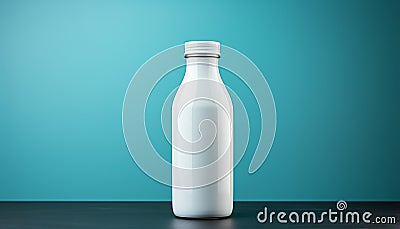 Freshness in a glass, healthy milk for drinking generated by AI Stock Photo