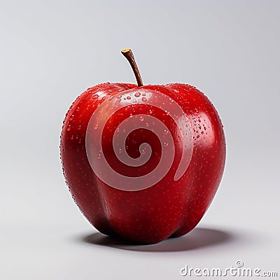Freshness and perfection in a juicy, vibrant apple generated by AI Stock Photo