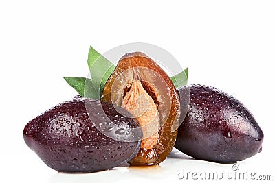 Freshness plums Stock Photo