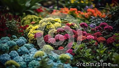 Freshness of summer vibrant flowers blossom in nature beauty generated by AI Stock Photo