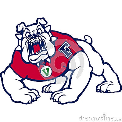 Fresno state bulldogs sports logo Editorial Stock Photo