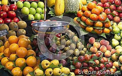 Frest fruits at market Stock Photo
