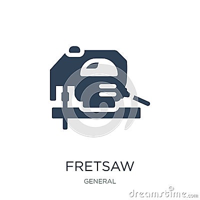 fretsaw icon in trendy design style. fretsaw icon isolated on white background. fretsaw vector icon simple and modern flat symbol Vector Illustration