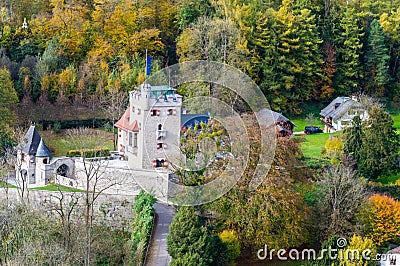 Freyschlosschen Frey Tower, Salzburg Austria Editorial Stock Photo