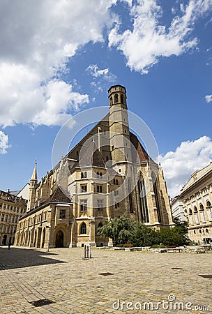 Friars Minor Conventual Church - Minoritenkirche in Vienna, Austria Stock Photo