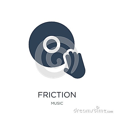 friction icon in trendy design style. friction icon isolated on white background. friction vector icon simple and modern flat Vector Illustration