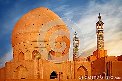 Friday Mosque in Kashan. Iran. Ancient Persia Stock Photo