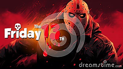 Friday the 13th banner Stock Photo