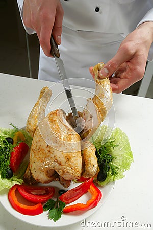 Fried chicken Stock Photo