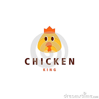 fried chicken logo Stock Photo