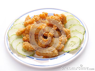 Fried chicken nugget Stock Photo