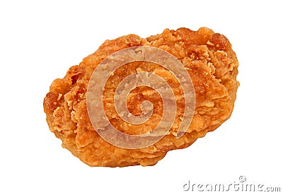 Fried chicken nuggets isolated on white Stock Photo