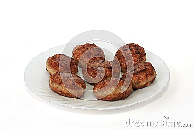 Fried cutlets Stock Photo