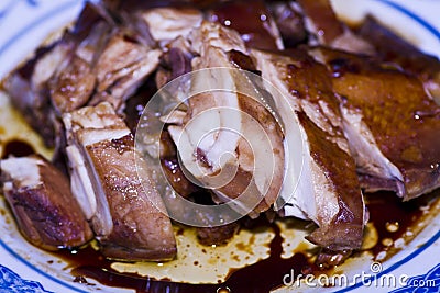 Fried duck Stock Photo