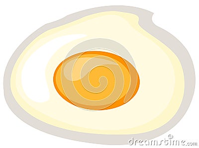 Fried egg Vector Illustration