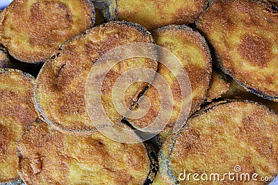 Fried eggplan Andalusian and Spanish cuisine