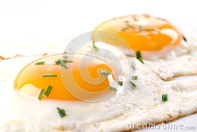 Fried Eggs Stock Photo