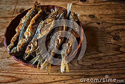 Fried fish Stock Photo