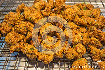 Fried fish-paste balls Stock Photo