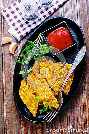 Fried fish Stock Photo