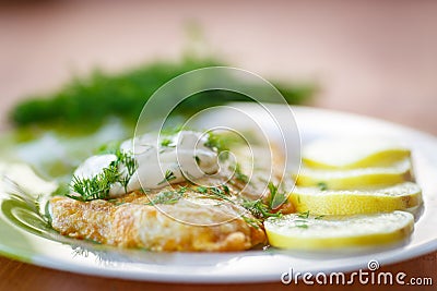 Fried fish Stock Photo