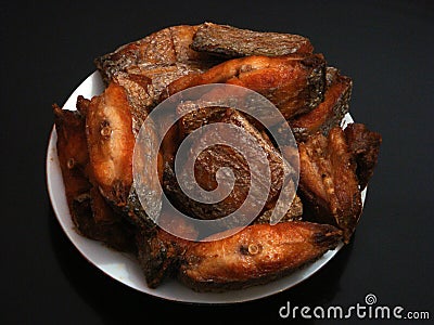 Fried food Stock Photo