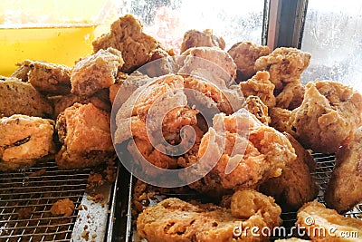 Fried glutinous rice cake also known as Fried Nien Gao Stock Photo
