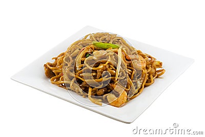 Fried Noodles Stock Photo