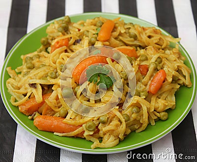Fried noodles Stock Photo
