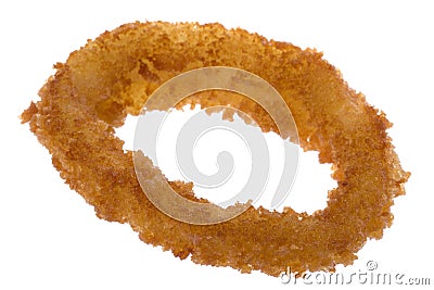 Fried Onion Ring Isolated Stock Photo