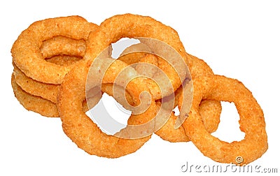 Fried Onion Rings Stock Photo