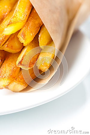Fried potatoes Stock Photo