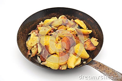 Fried potatoes Stock Photo